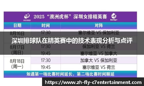 深圳排球队在精英赛中的技术表现分析与点评